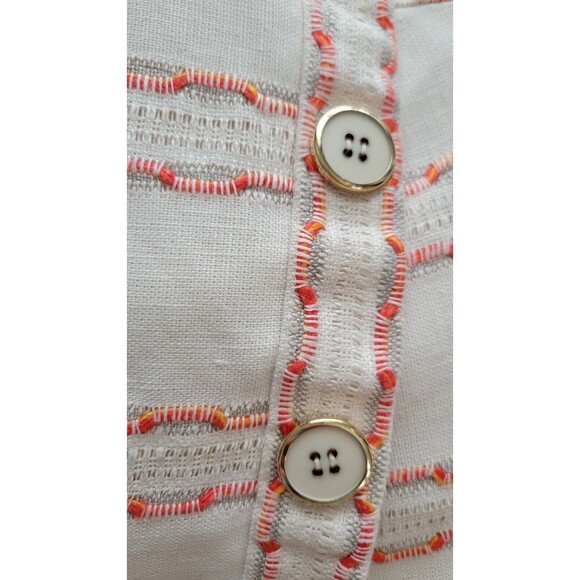 Rare Vintage 60s Leonard Arkin 2pc Linen Dress Suit VTG Size 12 (Modern 8?) - Picture 14 of 16